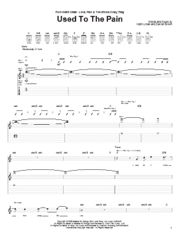 page one of Used To The Pain (Guitar Tab)