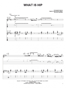 page one of What Is Hip (Guitar Tab)