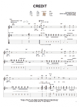 page one of Credit (Go And Get It With Your Good Credit) (Guitar Tab)