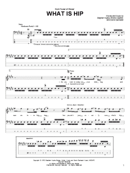 page one of What Is Hip (Bass Guitar Tab)
