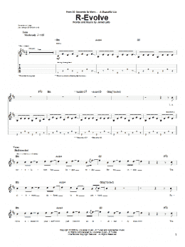 page one of R-Evolve (Guitar Tab)