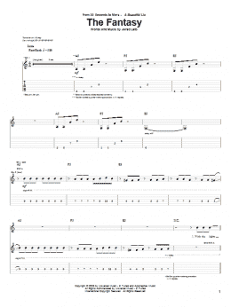 page one of The Fantasy (Guitar Tab)
