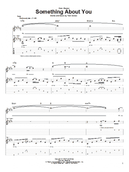 page one of Something About You (Guitar Tab)