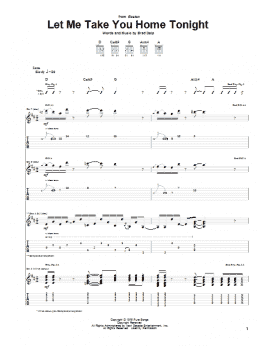 page one of Let Me Take You Home Tonight (Guitar Tab)