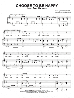 page one of Choose To Be Happy (Piano & Vocal)