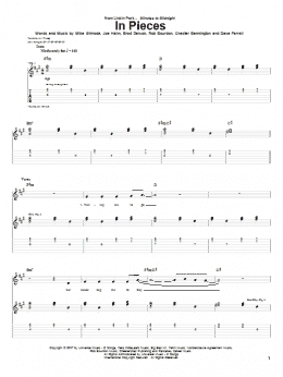 page one of In Pieces (Guitar Tab)