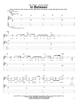 page one of In Between (Guitar Tab)