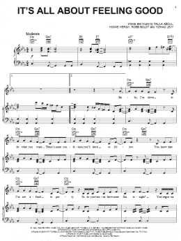 page one of It's All About Feeling Good (Piano, Vocal & Guitar Chords (Right-Hand Melody))