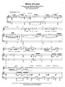 page one of Glory Of Love (Piano & Vocal)