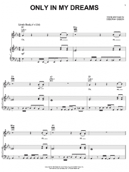 page one of Only In My Dreams (Piano, Vocal & Guitar Chords (Right-Hand Melody))