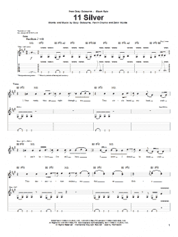 page one of 11 Silver (Guitar Tab)