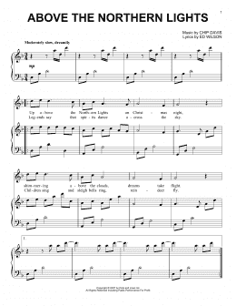 page one of Above The Northern Lights (Piano Solo)