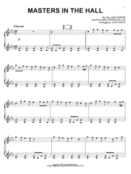 page one of Masters In This Hall (Piano Solo)