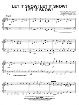 page one of Let It Snow! Let It Snow! Let It Snow! (Piano Solo)