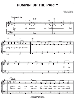 page one of Pumpin' Up The Party (Easy Piano)