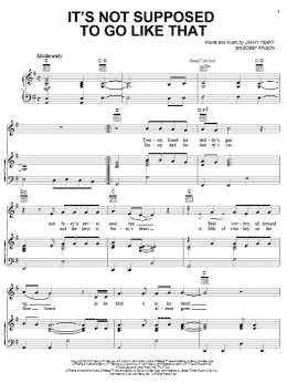 page one of It's Not Supposed To Go Like That (Piano, Vocal & Guitar Chords (Right-Hand Melody))