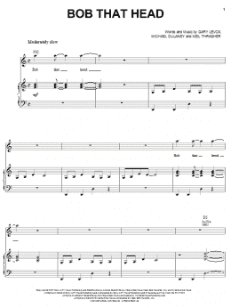 page one of Bob That Head (Piano, Vocal & Guitar Chords (Right-Hand Melody))