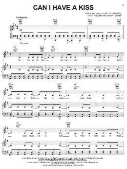 page one of Can I Have A Kiss (Piano, Vocal & Guitar Chords (Right-Hand Melody))