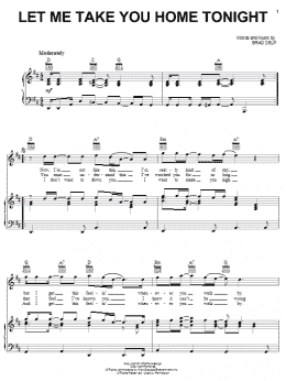 page one of Let Me Take You Home Tonight (Piano, Vocal & Guitar Chords (Right-Hand Melody))