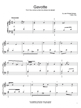 page one of Gavotte (Easy Piano)