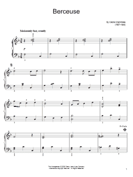 page one of Berceuse (Easy Piano)