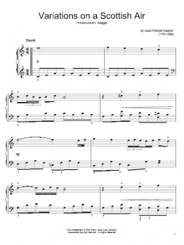 page one of Adagio (Easy Piano)