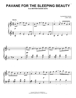 page one of Pavanne De La Belle Au Bois Dormant (Easy Piano)