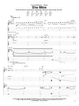 page one of She Mine (Guitar Tab)