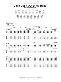 page one of Can't Get It Out Of My Head (Guitar Tab)