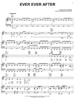 page one of Ever Ever After (Piano, Vocal & Guitar Chords (Right-Hand Melody))