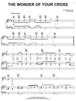 page one of The Wonder Of Your Cross (Piano, Vocal & Guitar Chords (Right-Hand Melody))