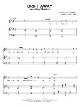 page one of Drift Away (Piano & Vocal)