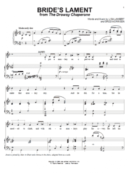 page one of Bride's Lament (Piano & Vocal)
