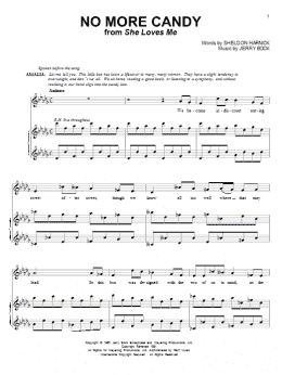 page one of No More Candy (Piano & Vocal)