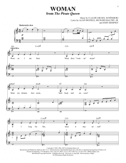page one of Woman (Piano & Vocal)