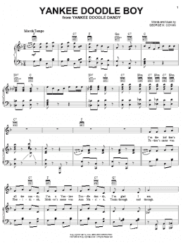 page one of Yankee Doodle Boy (Piano, Vocal & Guitar Chords (Right-Hand Melody))