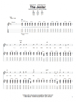 page one of The Jester (Guitar Tab)