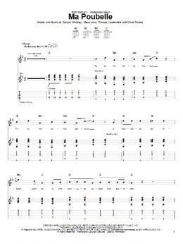 page one of Ma Poubelle (Guitar Tab)