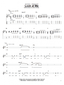 page one of Look At Me (Guitar Tab)