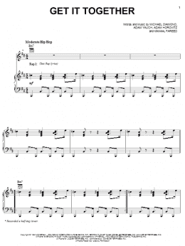 page one of Get It Together (Piano, Vocal & Guitar Chords (Right-Hand Melody))