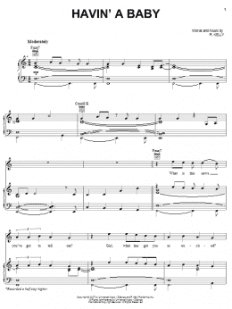 page one of Havin' A Baby (Piano, Vocal & Guitar Chords (Right-Hand Melody))