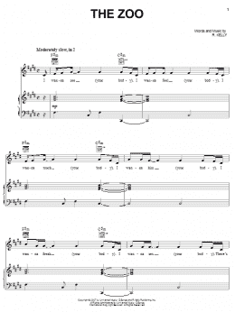 page one of The Zoo (Piano, Vocal & Guitar Chords (Right-Hand Melody))