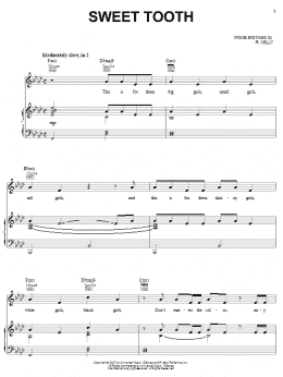 page one of Sweet Tooth (Piano, Vocal & Guitar Chords (Right-Hand Melody))