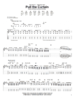 page one of Pull The Curtain (Guitar Tab)
