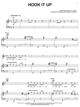 page one of Hook It Up (Piano, Vocal & Guitar Chords (Right-Hand Melody))