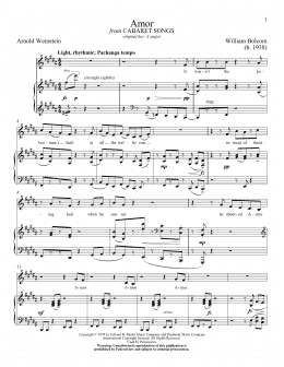 page one of Amor (Piano & Vocal)