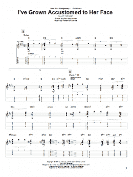 page one of I've Grown Accustomed To Her Face (Guitar Tab)