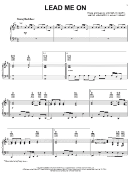 page one of Lead Me On (Piano, Vocal & Guitar Chords (Right-Hand Melody))
