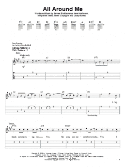 page one of All Around Me (Easy Guitar Tab)