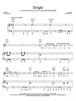 page one of Single (Piano, Vocal & Guitar Chords (Right-Hand Melody))